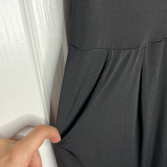 Ambiance v-neck long black romper small - Picture 4 of 8